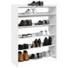 Mueble zapatero madera contrachapada blanco 80x25x100 cm 1