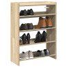 Mueble zapatero madera contrachapada roble sonoma 80x25x61.5 cm 1