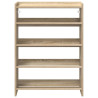 Mueble zapatero madera contrachapada roble sonoma 80x25x61.5 cm 4
