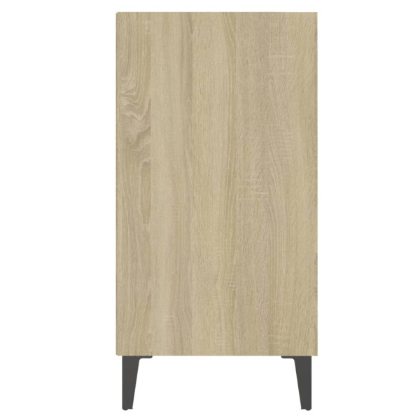 Aparador de madera contrachapada color roble Sonoma 57x35x70 cm M 5