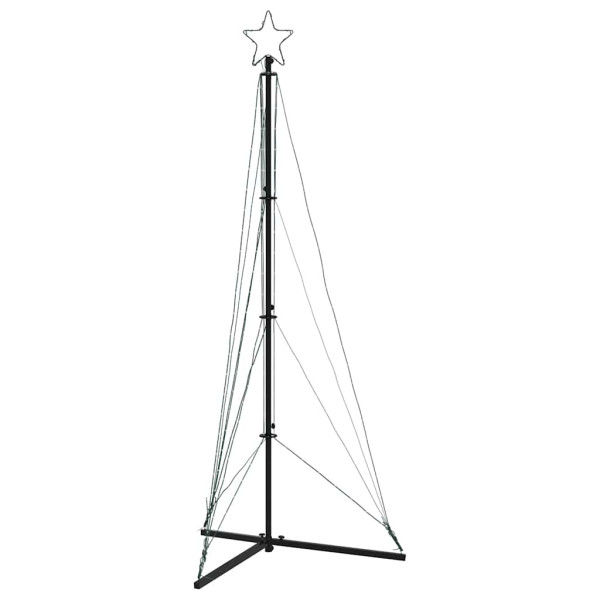 LED Árvore de Natal 363 LEDs Branco Quente 182 cm M 4