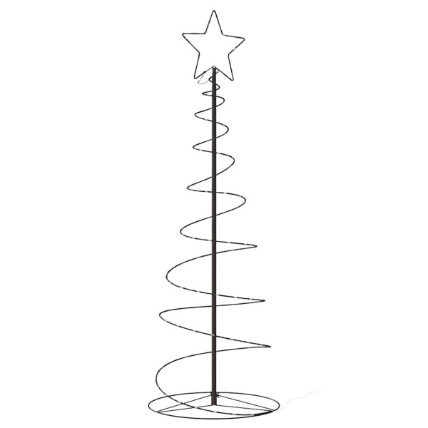 LED Árvore de Natal 100 LEDs Branco Quente 150 cm M 5