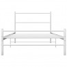 Estrutura de cama metal 90x200 cm branco 3
