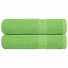 Toallas de Ducha 2 uds Verde Manzana 70x140 cm 360 gsm 1