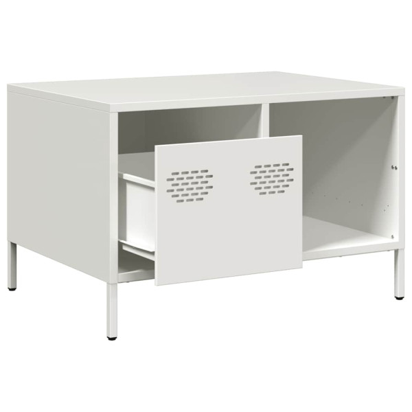 Mesa de centro 68.5x50x43.5 cm aço laminado a frio branco M 5