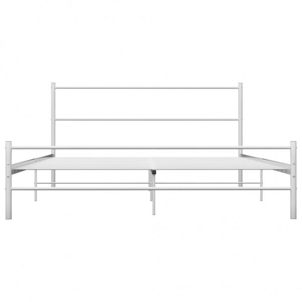 Estrutura de cama em metal branco 140x200 cm M 3