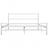 Estructura de cama de metal blanco 140x200 cm 3