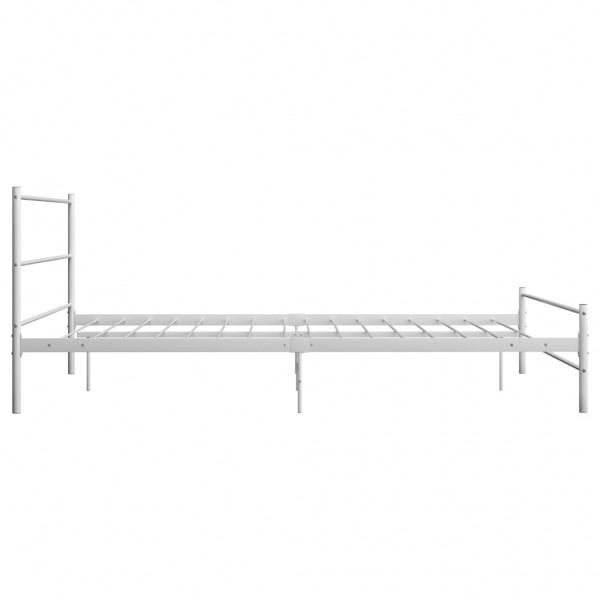 Estrutura de cama em metal branco 140x200 cm M 4