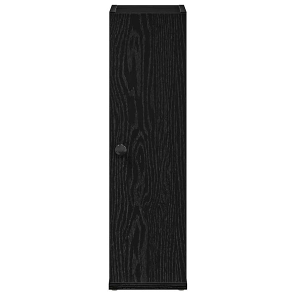 Mueble de baño con portarrollos negro 20.5x22x72 cm M 4