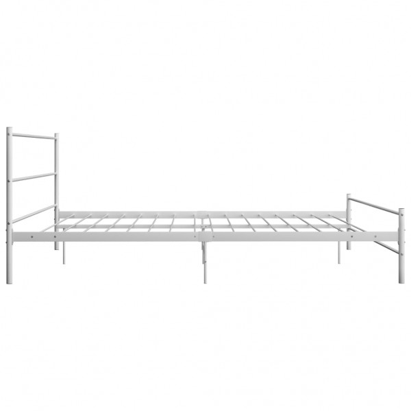 Estrutura de cama 160x200 cm metal branco M 4