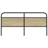 Cabecero de acero y madera de ingeniería roble Sonoma 190 cm 3