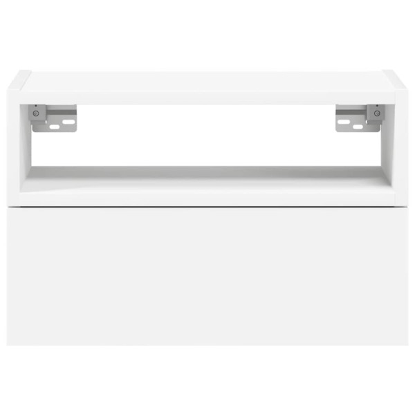 Mesa de cabeceira de parede 45x26x28.5 cm branco M 4