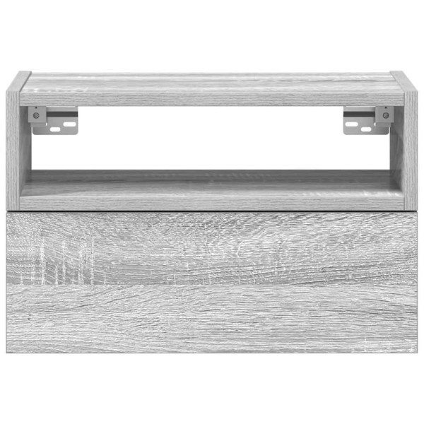 Mesa de cabeceira de parede 45x26x28.5 cm cinzento sonoma M 4