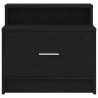 Mesas de cabeceira com gaveta 2 pcs 51x31x47 cm carvalho preto 4