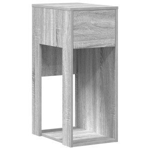 Suporte torre de computador com gaveta 30x44x74 cm cinza sonoma H