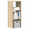 Librería apilable madera contrachapada roble sonoma 30x30x80 cm 1