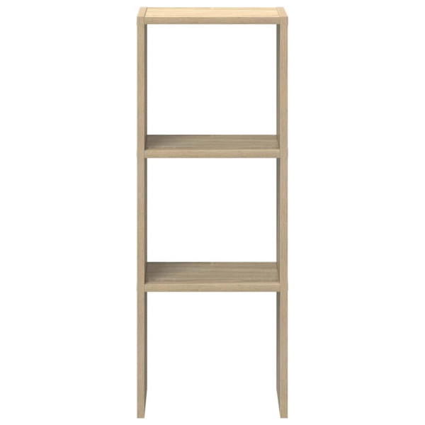 Librería apilable madera contrachapada roble sonoma 30x30x80 cm M 4