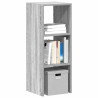 Librería apilable madera contrachapada sonoma gris 30x30x80 cm 1
