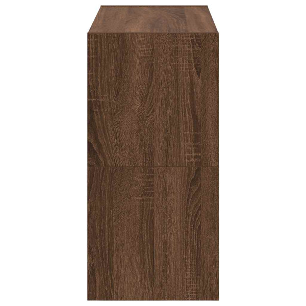 Sapateiras 2 pcs empilháveis 60x30x30.5 cm carvalho castanho M 5