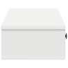 Estante de pared con cajones de madera contrachapada blanco 5