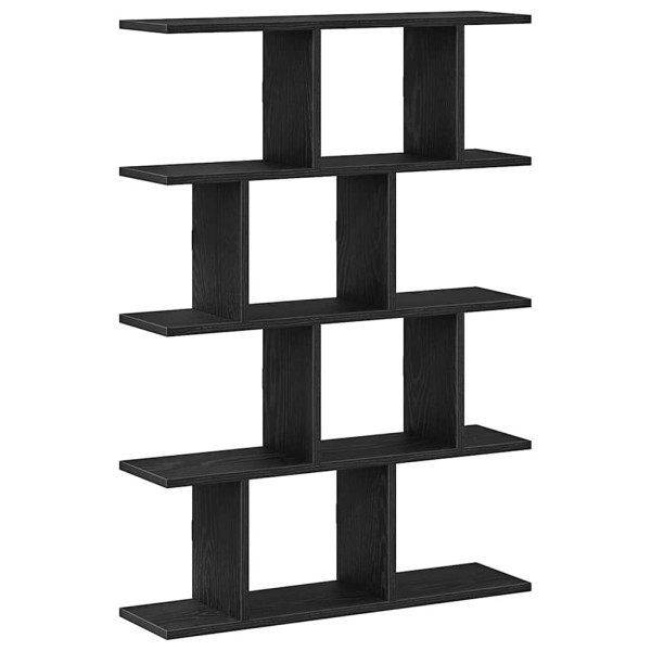 Estante cubo de pared 12 compartimentos madera ingeniería negro M 2