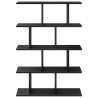 Estante cubo de pared 12 compartimentos madera ingeniería negro 4