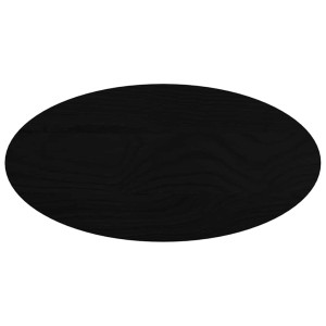 Tampo de mesa 80x40x2 cm carvalho maciça oval castanho-escuro H