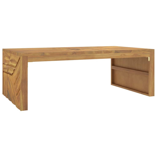 Mesa de centro madera maciza de teca 110x60x38 cm M 2