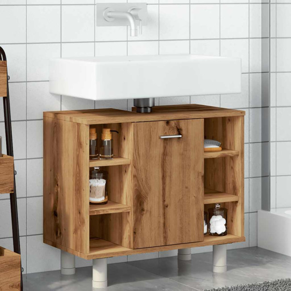 Armario de baño madera contrachapada roble artisan 60x32x53.5cm M 3