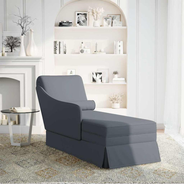 Chaise longue respaldo reposabrazos derecho terciopelo M 2