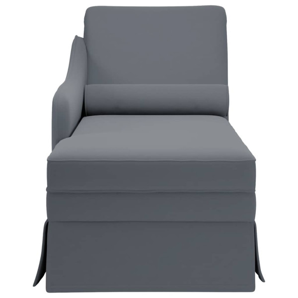 Chaise lounge c/ reforço/apoio de braços direito veludo M 4