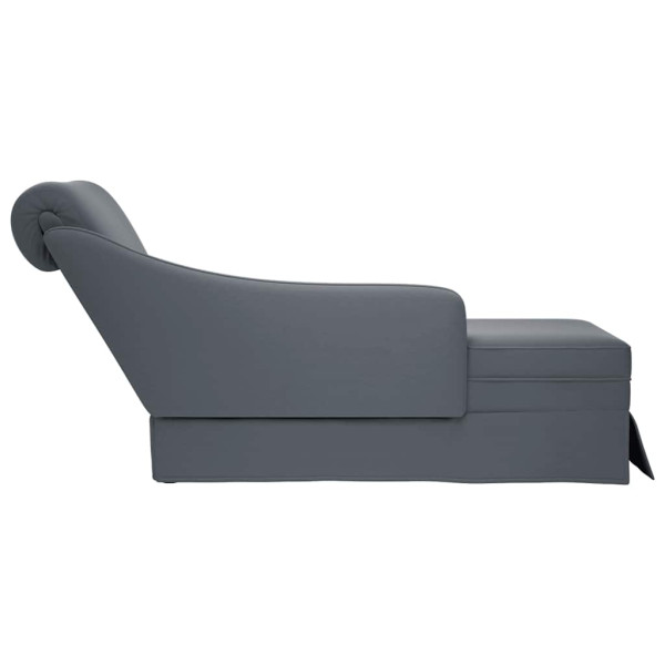 Chaise lounge c/ reforço/apoio de braços direito veludo M 5
