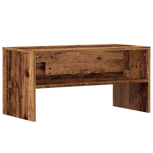 Mueble para TV madera contrachapada envejecida 80x40x40 cm H