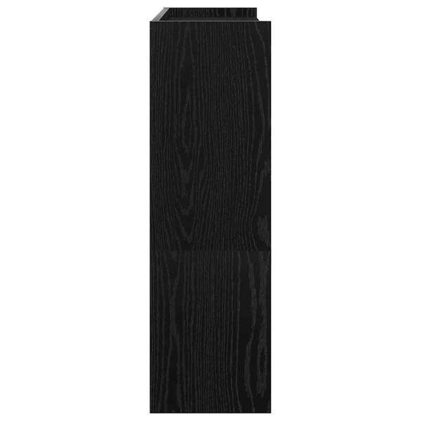 Mueble zapatero madera contrachapada negro 80x25x81 cm M 5