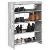 Mueble zapatero madera contrachapada gris sonoma 80x25x61.5 cm 1