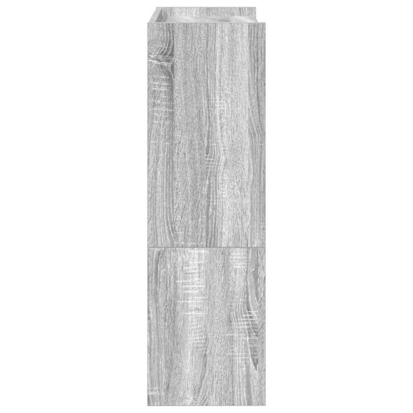 Mueble zapatero madera contrachapada gris sonoma 80x25x61.5 cm M 5