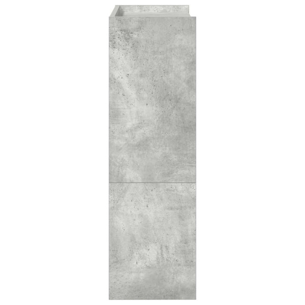 Sapateira 60x25x81 cm madeira processada cinzento cimento M 5