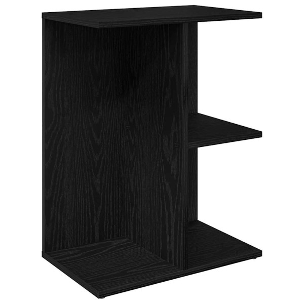 Mesa cabeceira 46.5x29x61cm derivados madeira preto M 2