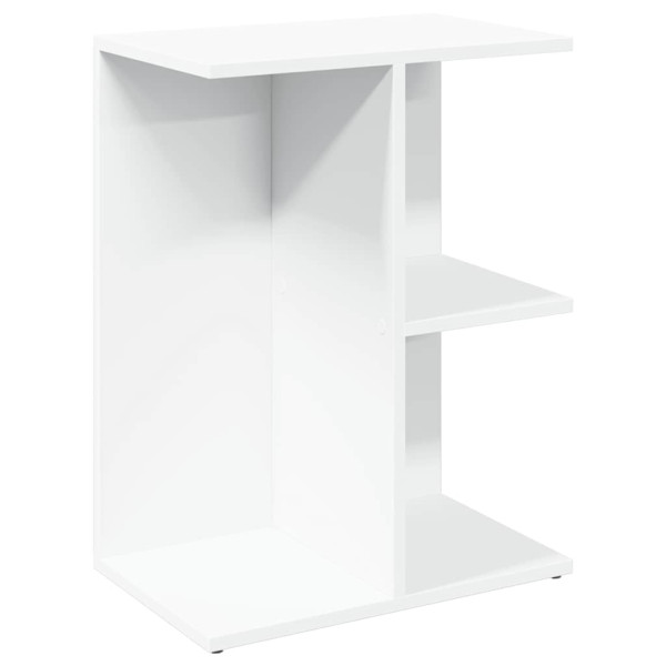 Mesita de noche madera contrachapada blanco 46.5x29x61cm M 2