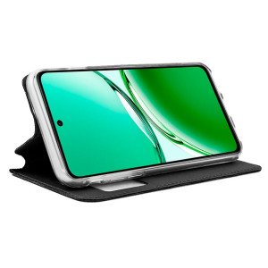 Fundação COOL Capa de Flip para Oppo Reno 12 F 4G / 5G / Reno 12 FS 4G / 5G Preto H