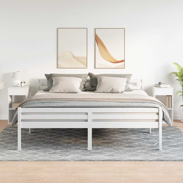 Mesas de cabeceira com gaveta 2 pcs 35x34x66.5 cm branco M 3