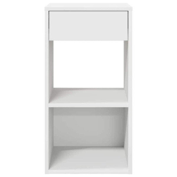 Mesas de cabeceira com gaveta 2 pcs 35x34x66.5 cm branco M 4