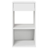 Mesas de cabeceira com gaveta 2 pcs 35x34x66.5 cm branco 4
