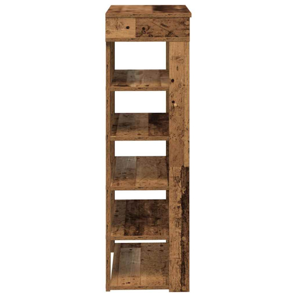 Mueble zapatero madera contrachapada madera vieja 60x30x98 cm M 5