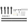 Kit de herrajes para puertas correderas acero negro 200 cm 5