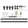 Kit de herrajes para puertas correderas acero negro 183 cm 5