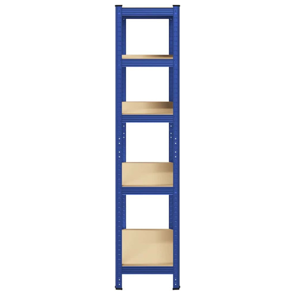 VidaXL 5-Layer Storage Shelf Blue Steel&Madeira de engenharia M 5