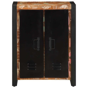 Aparador multicor 55x35x70 cm madeira maciça recuperada H