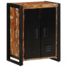 Aparador madera maciza reciclada multicolor 55x35x70 cm 3