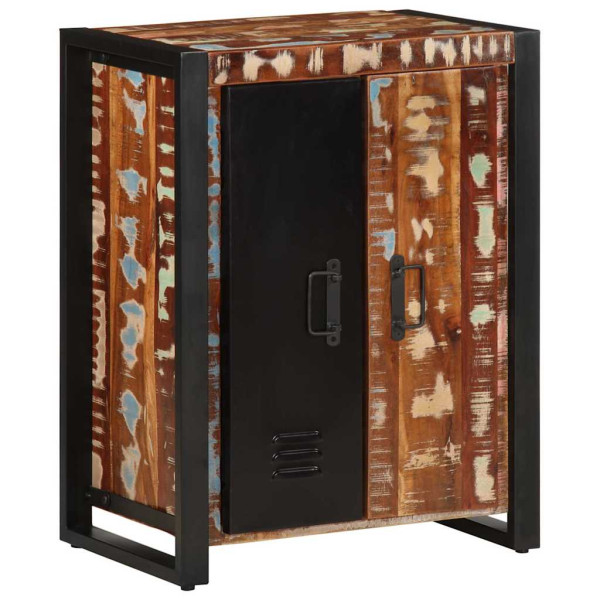 Aparador multicor 55x35x70 cm madeira maciça recuperada M 4